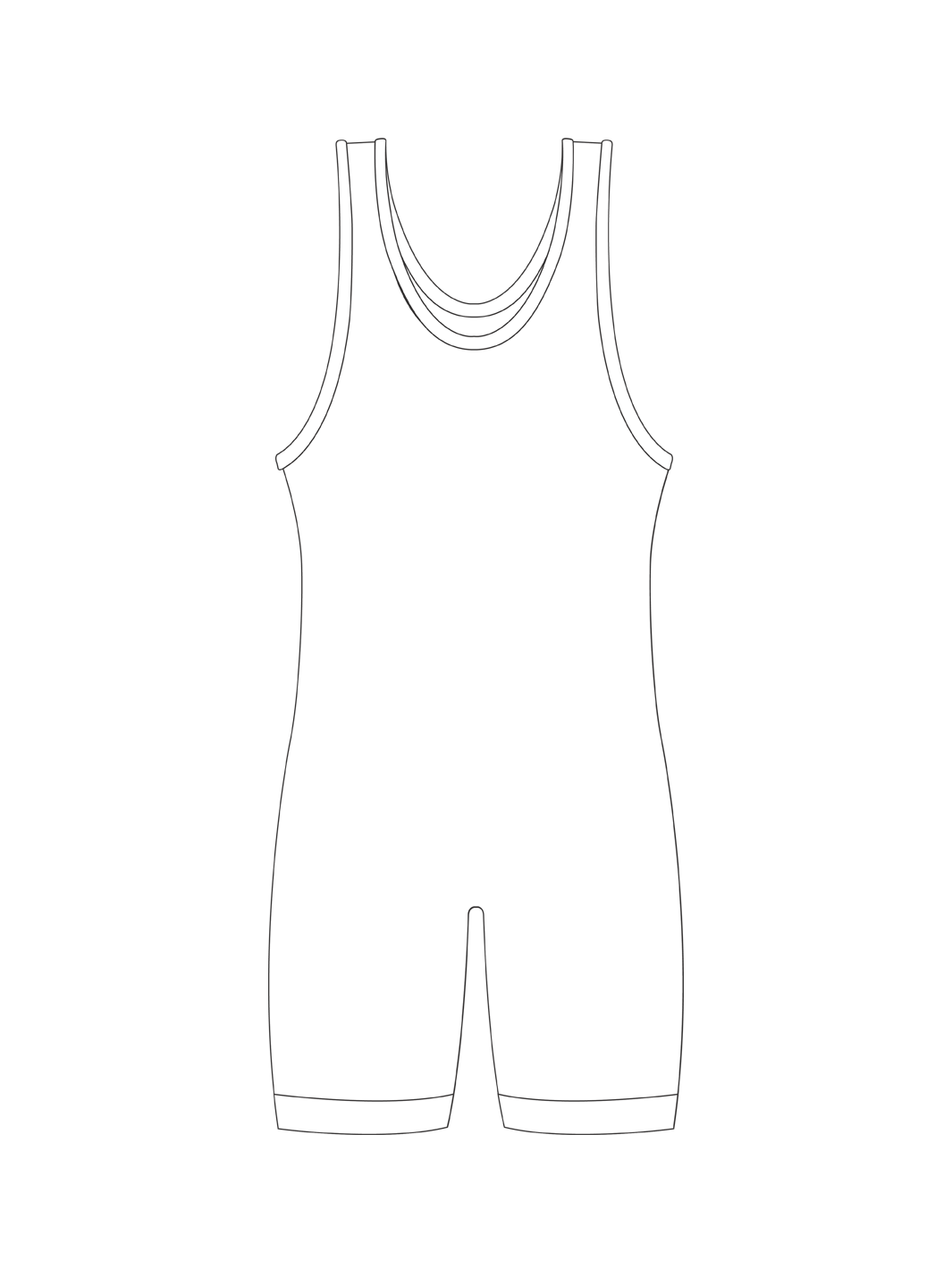 Custom Standard Cut Singlet (Compression Cuffs)