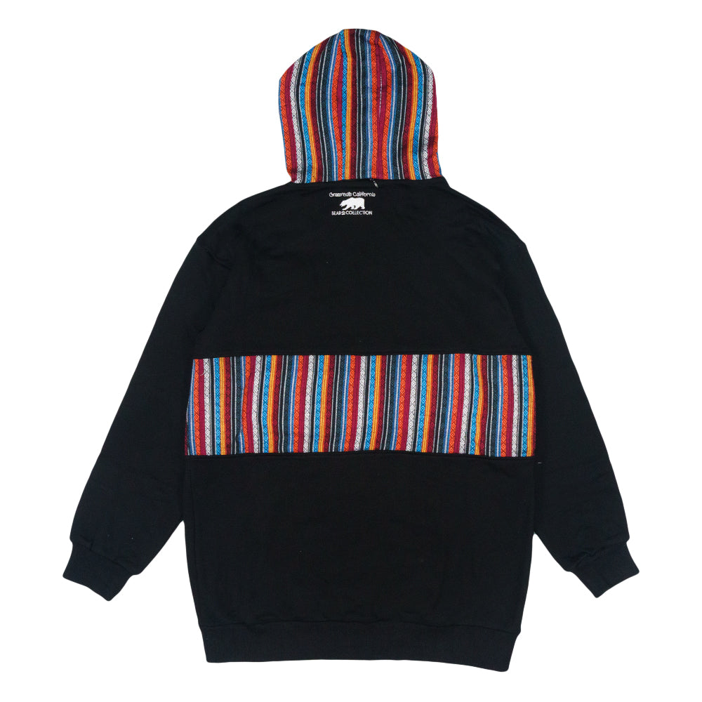 Removable Bear Taos Black Tall Pullover Hoodie