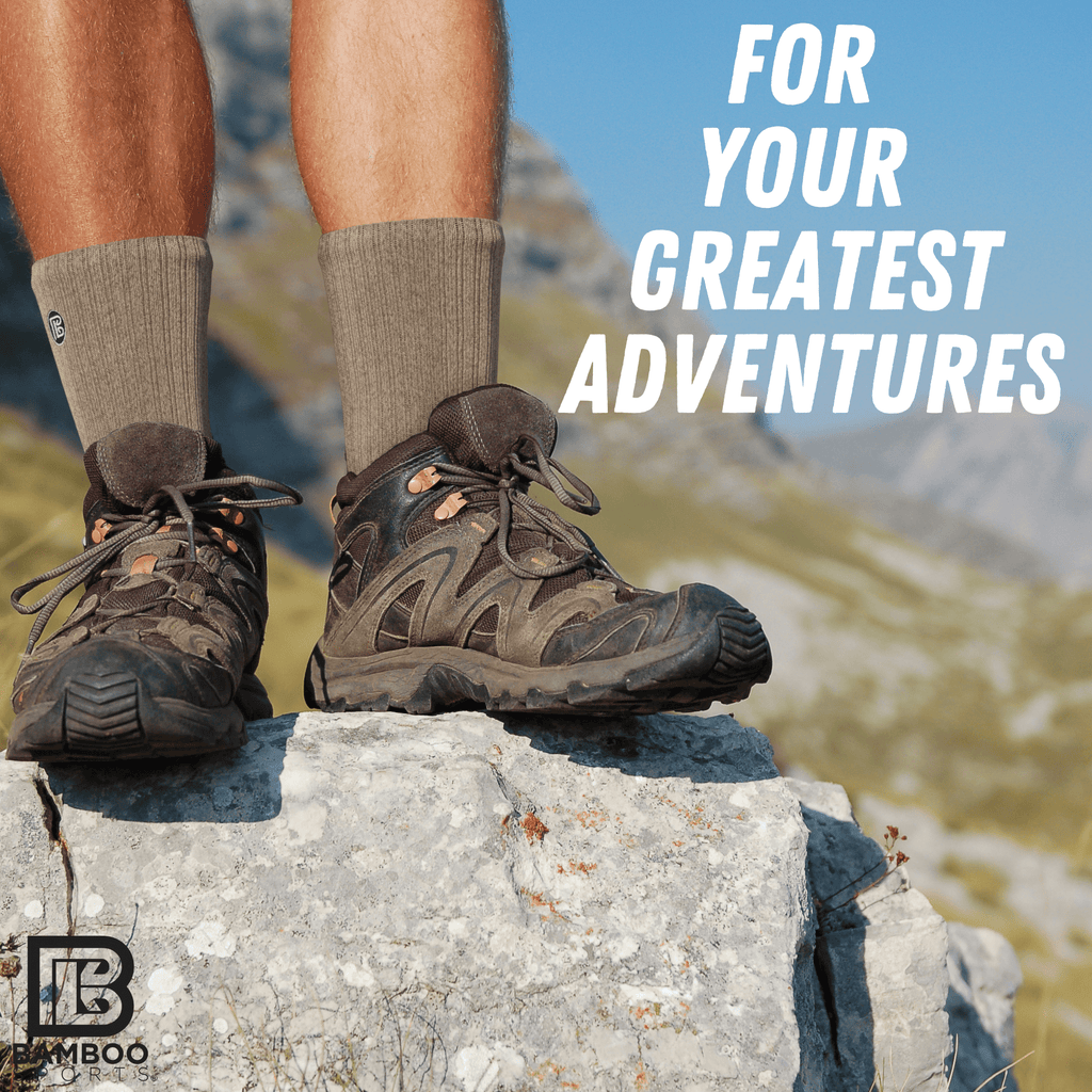 Premium Bamboo Rayon Crew Socks - 1, 3 &  6 Pair Packs Available