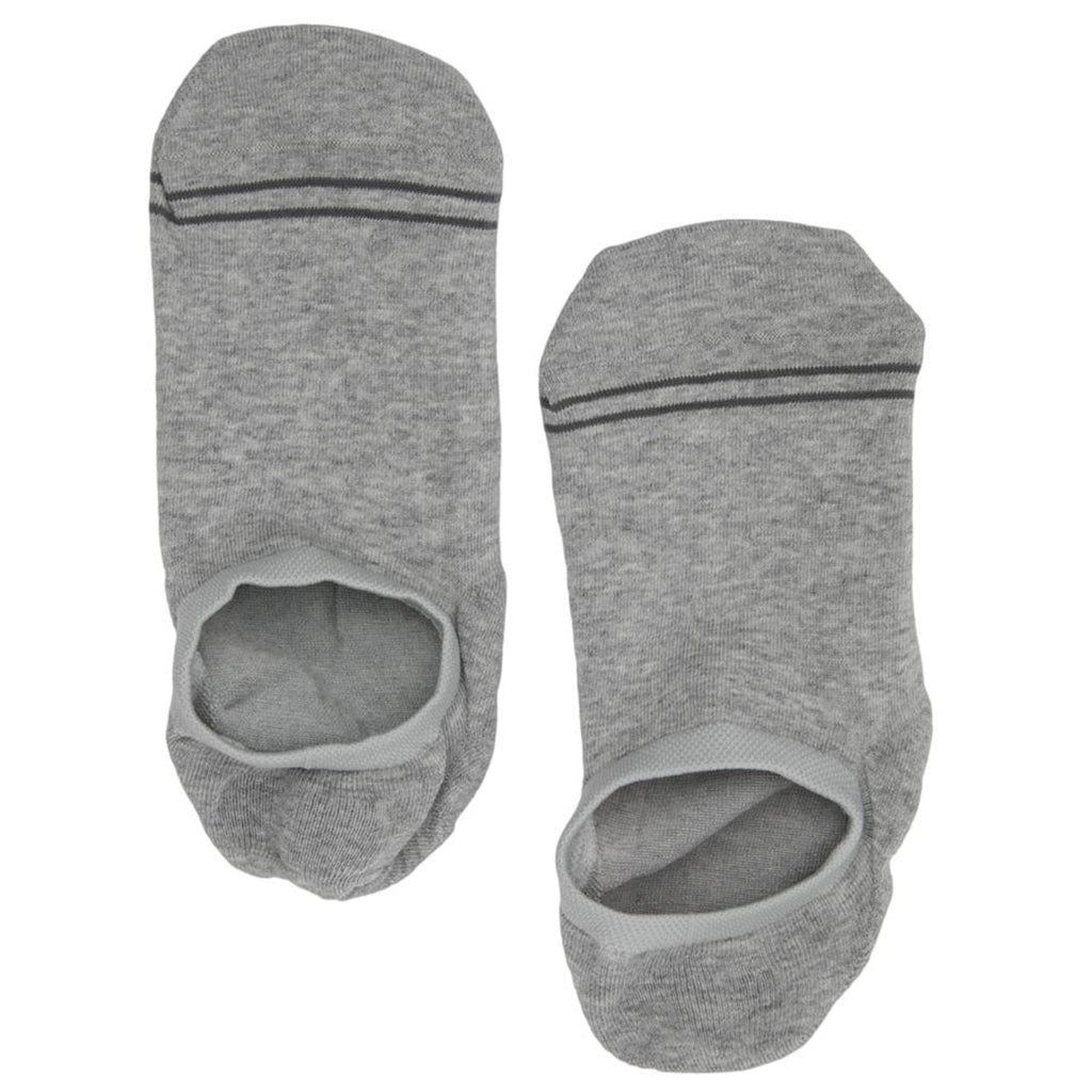 Grey No Show Socks - 3-Pack